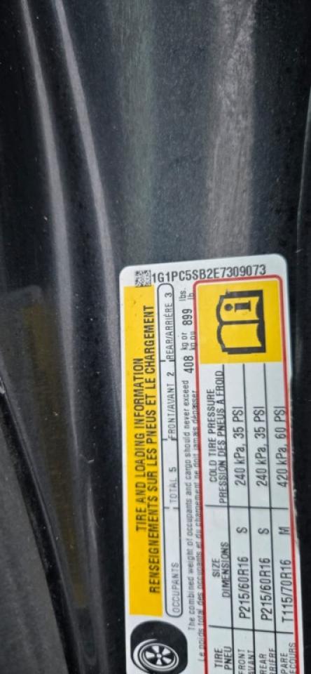 2014 Chevrolet Cruze 1LT Auto 4dr Sedan Automatic Photo