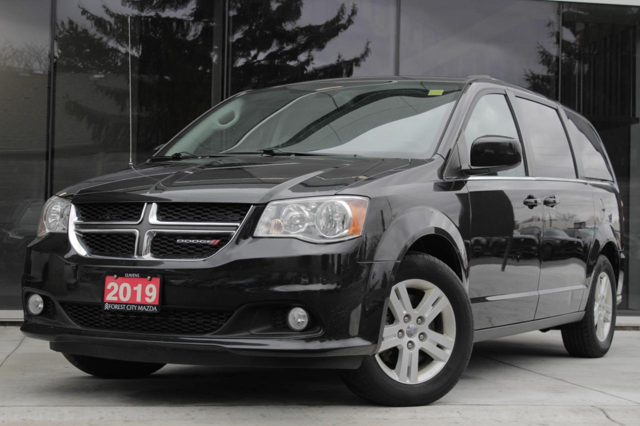2019 Dodge Grand Caravan Crew  Spacious, Versatile & Family-Friendly<br><br>This 2019 Dodge Grand Caravan Crew is a dependable and versatile minivan designed to make every drive comfortable and convenient. Known for its practicality and value, the Grand Caravan is an excellent choice for families, road trips, or anyone needing flexible passenger and cargo space.<br><br>Powered by a reliable 3.6L Pentastar® V6 engine paired with a smooth 6-speed automatic transmission, this vehicle delivers strong performance and confident highway driving. Inside, the Crew trim offers added comfort and convenience features along with Dodges renowned Stow n Go® seating, allowing the second and third rows to fold flat for maximum cargo versatility.<br><br>Key Features Include:<br><br>3.6L Pentastar® V6 engine<br><br>6-speed automatic transmission<br><br>Stow n Go® second- and third-row seating<br><br>Seating for up to seven passengers<br><br>Leather-trimmed seating<br><br>Power sliding doors & power liftgate<br><br>Heated front seats & heated steering wheel<br><br>Touchscreen infotainment system<br><br>Bluetooth® connectivity & steering wheel audio controls<br><br>Tri-zone climate control<br><br>Rearview camera<br><br>Alloy wheels<br><br>With its spacious interior, proven reliability, and practical features, this 2019 Dodge Grand Caravan Crew is ready to meet the demands of everyday life while keeping everyone comfortable along the way.