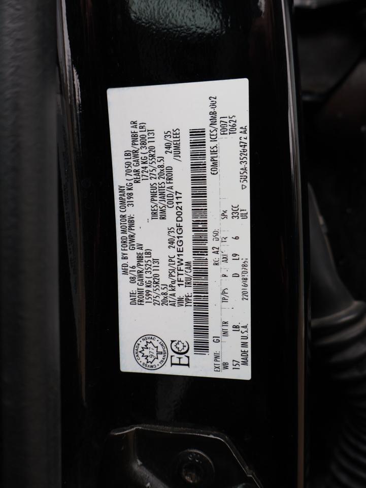 2016 Ford F-150 LARIAT FX-4 PKG 4WD CERTIFIED *1 OWNER*ACCIDENT FREE* CAMERA NAV BLUETOOTH LEATHER HEATED SEATS CRUISE ALLOYS Photo