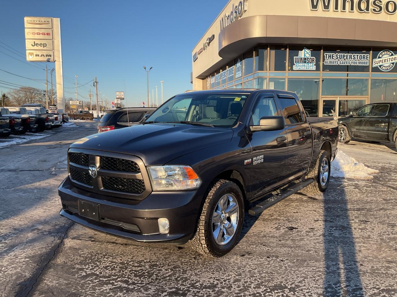 Granite Crystal Metallic Clearcoat 2018 Ram 1500 Express 4WD 8-Speed Automatic HEMI 5.7L V8 Multi Displacement VVT

**CARPROOF CERTIFIED**.

* PLEASE SEE OUR MAIN WEBSITE FOR MORE PICTURES AND CARFAX REPORTS * Buy in confidence at WINDSOR CHRYSLER with our 95-point safety inspection by our certified technicians. Searching for your upgrade has never been easier. You will immediately get the low market price based on our market research, which means no more wasted time shopping around for the best price, Its time to drive home the most car for your money today. OVER 100 Pre-Owned Vehicles in Stock! Our Finance Team will secure the Best Interest Rate from one of out 20 Auto Financing Lenders that can get you APPROVED! Financing Available For All Credit Types! Whether you have Great Credit, No Credit, Slow Credit, Bad Credit, Been Bankrupt, On Disability, Or on a Pension, we have options. Looking to just sell your vehicle? We buy all makes and models let us buy your vehicle. Proudly Serving Windsor, Essex, Leamington, Kingsville, Belle River, LaSalle, Amherstburg, Tecumseh, Lakeshore, Strathroy, Stratford, Leamington, Tilbury, Essex, St. Thomas, Waterloo, Wallaceburg, St. Clair Beach, Puce, Riverside, London, Chatham, Kitchener, Guelph, Goderich, Brantford, St. Catherines, Milton, Mississauga, Toronto, Hamilton, Oakville, Barrie, Scarborough, and the GTA.


Awards:
  * Canadian Car of the Year AJACs Best Pick-Up Truck In Canada For 2018