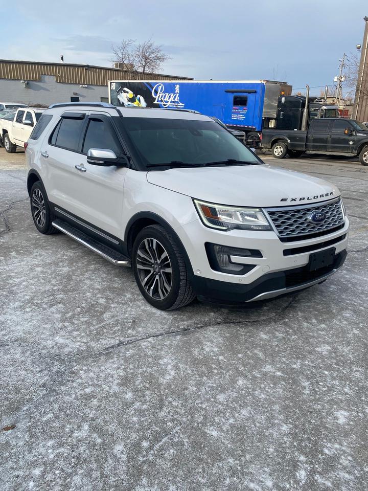 <p><span data-sheets-root=1>2016 Ford Explorer Platinum AWD. NO ACCIDENTS! This Explorer comes in the highest Platinum trim with a unique combo of a stunning pearl white exterior with tan leather interior. Fully loaded with the following options, this vehicle will be sold Safety Certified and INCLUDE a 2 Yr Warranty: Pano Roof, 4WD, Leather, Power seats, Nav/Backup Cam, Power windows, Power locks and plenty more.</span></p><p><span data-sheets-root=1>Safety Certification is included at NO additional cost. <br>Financing and Extended warranty options are also available. Trade-ins welcome.<br>This vehicle is located at our Burlington dealership, please reach out for more details.</span></p>