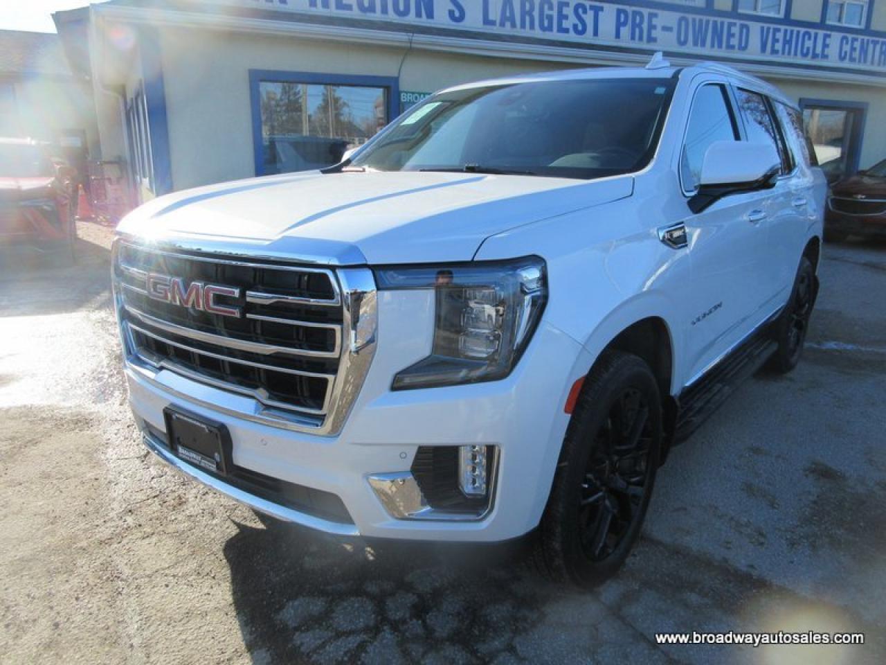 2022 GMC Yukon LOADED SLT-VERSION 7 PASSENGER 5.3L - V8.. 4X4.. CAPTAINS.. 3RD ROW.. PANORAMIC SUNROOF.. LEATHER.. HEATED/AC SEATS.. BACK-UP CAMERA.. BOSE AUDIO..