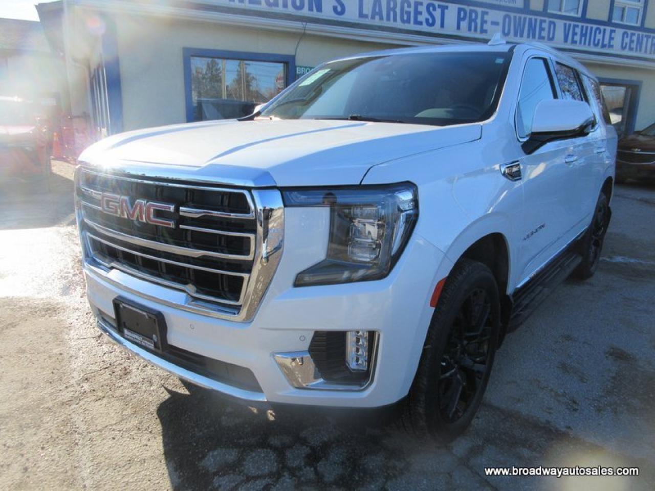2022 GMC Yukon LOADED SLT-VERSION 7 PASSENGER 5.3L - V8.. 4X4.. CAPTAINS.. 3RD ROW.. PANORAMIC SUNROOF.. LEATHER.. HEATED/AC SEATS.. BACK-UP CAMERA.. BOSE AUDIO.. Photo