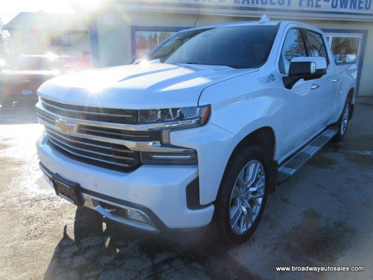 2020 Chevrolet Silverado 1500 LOADED HIGH-COUNTRY-EDITION 5 PASSENGER 3.0L - DURAMAX.. 4X4.. CREW-CAB.. SHORTY.. NAVIGATION.. LEATHER.. HEATED SEATS & WHEEL.. BOSE-PREMIUM-AUDIO.. Photo