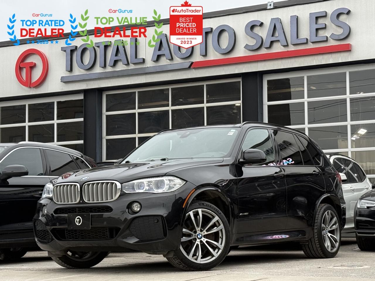 ** JUST ARRIVED! DONT MISS OUT ON THIS ONE!! ** <br/> ** NO ACCIDENTS, CLEAN TITLE, CARFAX VERIFIED! ** <br/> ** RATES AS LOW AS 6.99 OAC ** <br/> <br/> <br/> ===>> WE FINANCE ALL CREDIT TYPES! NEW TO THE COUNTRY?! NO PROBLEM! BAD CREDIT?! NO PROBLEM! <br/> ===>> YOU CAN APPLY ONLINE ON OUR WEBSITE OR IN PERSON! <br/> <br/> <br/> ** GORGEOUS BLACK EXTERIOR ON PREMIUM BROWN LEATHER! COMES LOADED WITH //M SPORT PACKAGE! HARMAN KARDON SOUND SYSTEM, HEAD UP DISPLAY, PANORAMIC GLASS ROOF, HEATED FRONT & REAR SEATS, NAVIGATION, BACK UP CAMERA WITH PARKING ASSIST, DUAL CLIMATE CONTROLS, REAR CLIMATE CONTROLS, REAR PASSENGER WINDOW SHADES, BLUETOOTH, FRONT POWER ADJUSTABLE SEATS WITH LEG EXTENSION, AMBIENT INTERIOR LIGHTING, & MUCH MUCH MORE!! ** <br/> <br/> <br/> >>>> FOLLOW US ON INSTAGRAM @ <br/> TOTALAUTOSALES <br/> <br/> <br/> *** PLEASE CALL (437) 494-3945 *** <br/> OUR NEW LOCATION: <br/> 2430 FINCH AVE WEST, NORTH YORK, M9M 2E1 <br/> <br/> <br/> *** CERTIFICATION: Have your new preowned vehicle certified at TOTAL AUTO SALES! We offer a full safety inspection exceeding industry standards, including oil change and professional detailing before delivery. Vehicles are not drivable, if not certified or e-tested, a certification package is available for $995. All trade-ins are welcome. Taxes, Finance fee and licensing are extra.** <br/> <br/> <br/> ** WARRANTY. We provide extended warranties up to 48m with optional coverage up to 10,000$ per/claim with unlimited kms. ** <br/> *** PLEASE CALL (437) 494-3945 *** <br/> TOTAL AUTO SALES 2430 FINCH AVE WEST, NORTH YORK, M9M 2E1 <br/> <br/> <br/> ** To the best of our ability, we have made an effort to ensure that the information provided to you in this ad is accurate. We do not take any responsibility for any errors, omissions or typographic mistakes found on all our ads. Prices may change without notice. Please verify the accuracy of the information with our sales team. ** <br/>