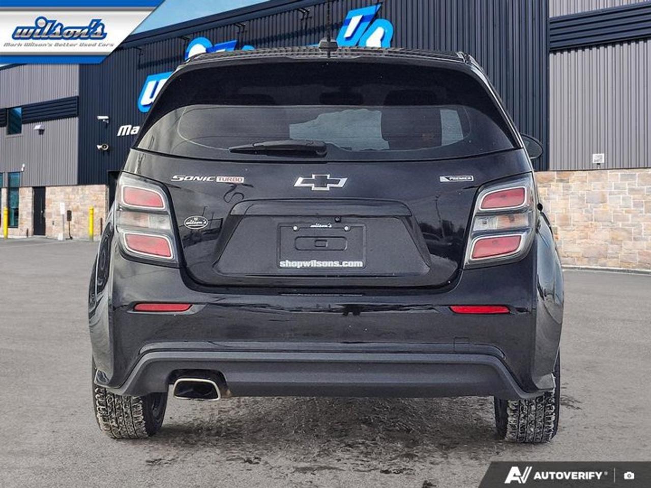 2018 Chevrolet Sonic Premier | Heated Seats | Leatherette Seats | CarPlay + Android | Premium Sound | Alloy Wheels & More Photo3