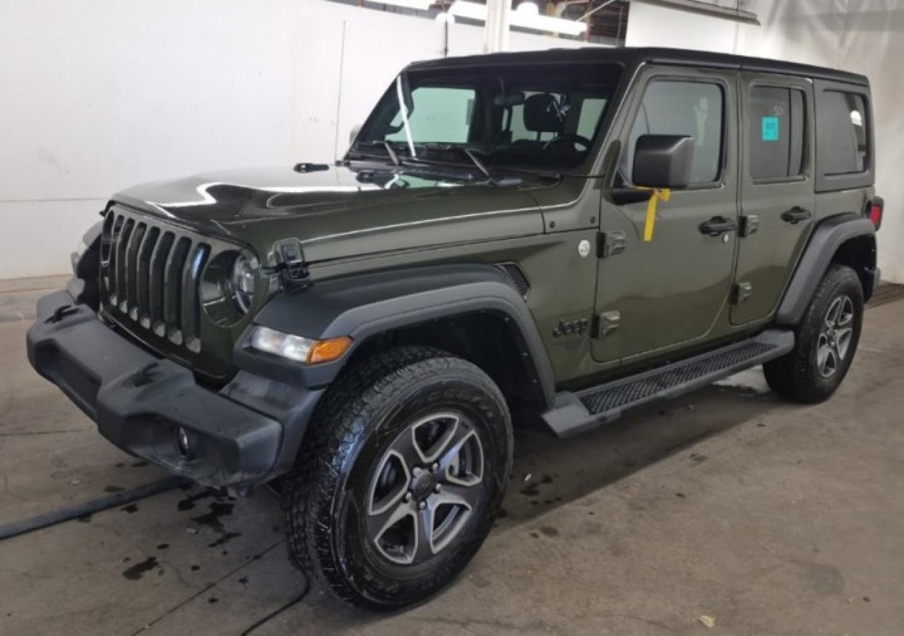 2021 Jeep Wrangler Unlimited Sport S 4WD | Heated Wheel + Seats | Remote Start | CarPlay + Android | Tech Pkg & More ! Photo0