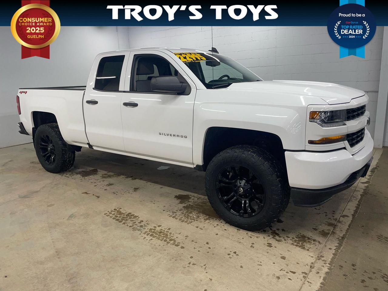 <p>Looking for a reliable and rugged pickup truck? Feast your eyes on this 2019 Chevrolet Silverado 1500 Custom, available now at Troys Toys! This white beauty is ready to tackle any job or adventure, offering the versatility and capability you need. With its classic design and proven performance, this Silverado is a workhorse that doesnt compromise on style. Inside, youll find a comfortable gray interior, perfect for those long drives or daily commutes. This truck is ready to go, having 189,384 km on the odometer.</p><p>This 2019 Silverado 1500 Custom is equipped with a powerful gasoline engine and a smooth automatic transmission, ensuring a confident and efficient driving experience. With its 4-wheel drive, youll have the traction and control needed to conquer challenging terrains and weather conditions. This pickup offers a great blend of functionality and comfort. Dont miss the opportunity to own a dependable and capable truck thats ready for anything!</p><p>Here are some of the standout features of this 2019 Chevrolet Silverado 1500 Custom:</p><ul><li><strong>Ready for Anything:</strong> The 4-wheel drive system gives you the confidence to handle any road condition.</li><li><strong>Classic Toughness:</strong> This Silverado 1500 embodies the strength and reliability Chevrolet is known for.</li><li><strong>Comfortable Interior:</strong> The gray interior offers a comfortable and practical space for both work and leisure.</li><li><strong>Powerful Performance:</strong> The gasoline engine and automatic transmission provide a smooth and capable driving experience.</li><li><strong>Ready to Go:</strong> With 189,384 km on the odometer, this truck is ready to get to work.</li></ul><p><strong><em>Powered by AutoIntelligence&trade;</em></strong> Vehicle information has been generated using artificial intelligence and is provided for informational purposes only. While efforts are made to ensure accuracy, please confirm all details directly with the dealer.</p>