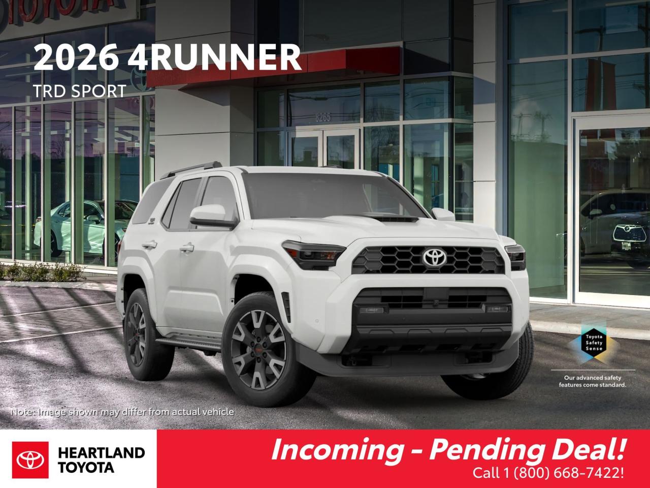 <p>No matter where youre from&mdash;Williams Lake, Vancouver, Terrace, Cranbrook, or even Alberta&mdash;were committed to giving you the best deal possible! Stop by or call today to schedule a test drive. Were here to make your new vehicle purchase seamless and stress-free.</p><p>Plus, when you choose Heartland Toyota for your regular maintenance, youll enjoy:</p><ul><li><p>Expert care from factory-trained technicians</p></li><li><p>Toyota Genuine Parts, factory-approved and backed by a 2-year/40,000 km warranty when installed by certified professionals</p></li><li><p>A commitment that your vehicle will be fixed right the first time</p></li><li><p>Complimentary customer shuttle service for your convenience</p></li></ul><p>Let us help you get behind the wheel with confidence!</p><p>VTN 1532499</p><p>ETA 01/27/2026 - 02/02/2026</p>