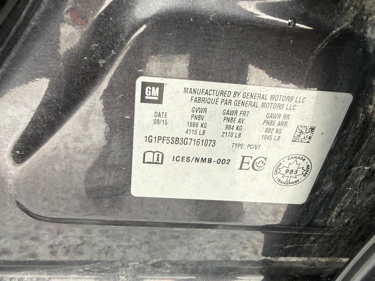 2016 Chevrolet Cruze LT, NO ACCIDENTS, 2 SETS OF TIRES, CERTIFIED Photo