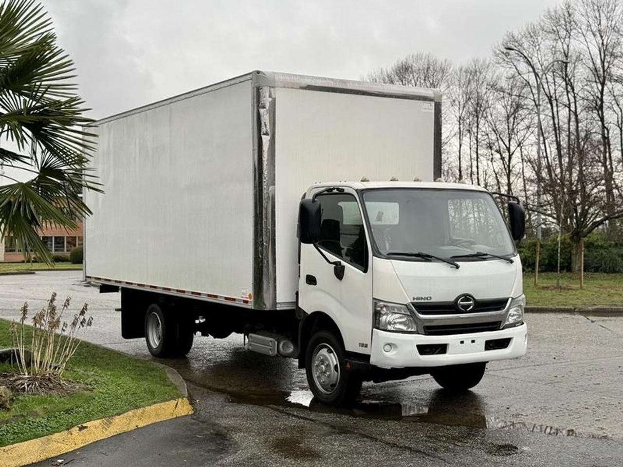 This 2016 Hino 195 cube van is configured with a 20-foot cargo box and rear loading ramp, suitable for delivery, moving, and commercial transport use. It is powered by a 5.1L 4-cylinder diesel engine paired with an automatic transmission and RWD drivetrain. The cab includes air conditioning and heat, AM/FM radio, power windows, and power door locks. The cargo box measures approximately 20 feet long, 8 feet 4 inches wide, and 7 feet 6 inches high, offering substantial enclosed cargo space. Finished in white with a grey cloth interior, this Hino 195 is set up in a practical medium-duty cube van configuration. This item is currently OFFSITE. You must register an appointment with our office to schedule an offsite viewing. Appointments must be made a minimum of one business day in advance (and as defined by the days that Repo.com is open for business) before your appointment can be scheduled and confirmed. We may, at our own discretion, instead opt to transport smaller items to Repo.coms main yard for viewing purposes.  $37,980.00 plus $375 processing fee, $38,355.00 total payment obligation before taxes.  Listing report, warranty, contract commitment cancellation fee, financing available on approved credit (some limitations and exceptions may apply). All above specifications and information is considered to be accurate but is not guaranteed and no opinion or advice is given as to whether this item should be purchased. We do not allow test drives due to theft, fraud, acts of vandalism and undetectable impaired driving. Instead we provide the following benefits: Complimentary Warranty (with options to extend), Limited Money Back Satisfaction Guarantee on Fully Completed Contracts, Contract Commitment Cancellation, and an Open-Ended Sell-Back Option. Ask seller for details or call 604-522-REPO(7376) to confirm listing availability.