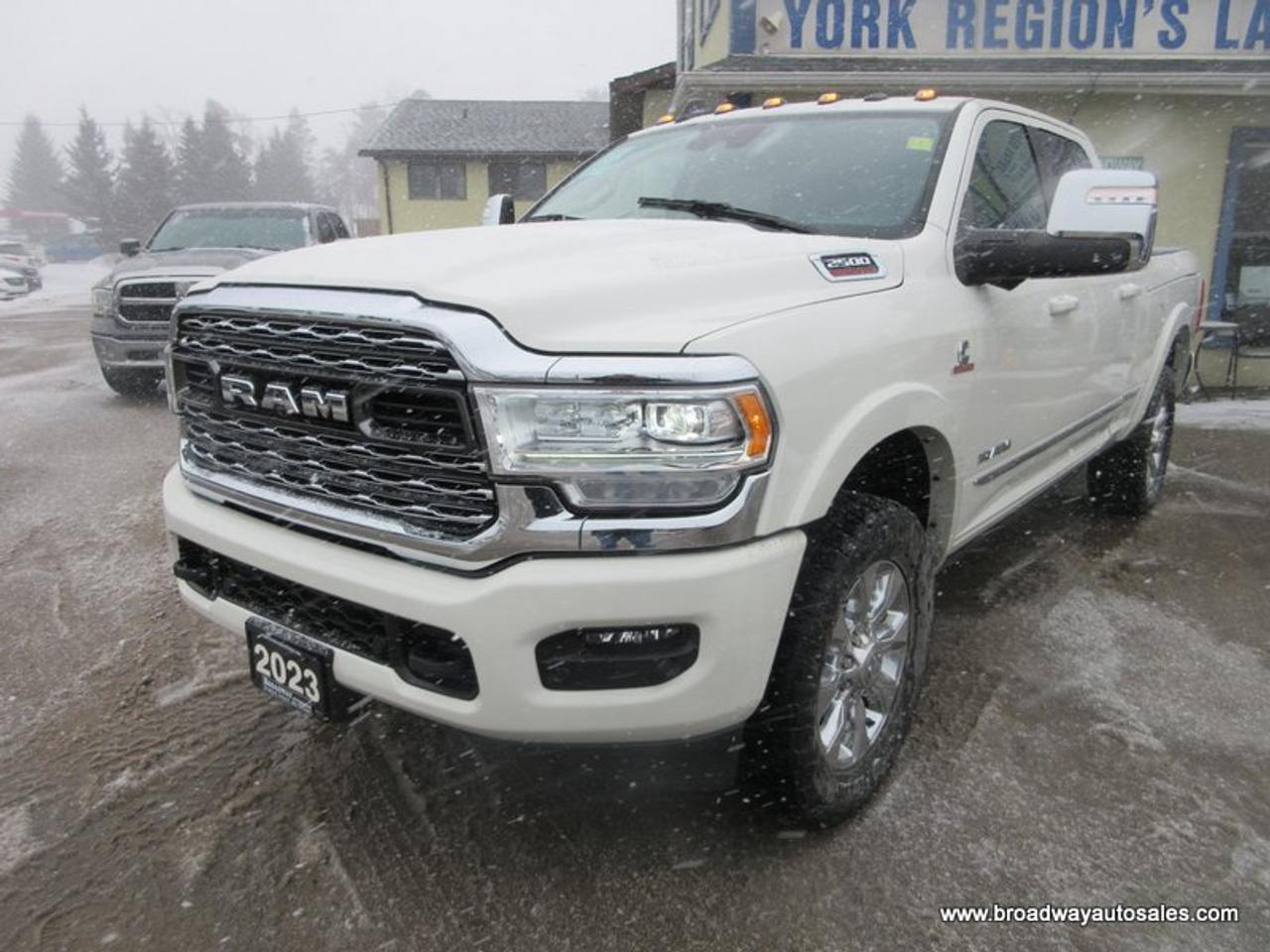 6.7L - V6 - CUMMINS - OHV 24 VALVE TURBO DIESEL ENGINE&nbsp; &nbsp;&nbsp;<br />4X4 SYSTEM&nbsp; &nbsp;&nbsp;<br />CREW-CAB&nbsp; &nbsp; &nbsp;&nbsp;<br />6.6-FOOT-BOX&nbsp; &nbsp; &nbsp;<br />ELECTRONIC RUNNING BOARDS&nbsp; &nbsp;&nbsp;<br />TRACTION CONTROL&nbsp; &nbsp;<br />TOW SUPPORT&nbsp; &nbsp;<br />TRAILER BRAKE&nbsp; &nbsp; &nbsp; &nbsp;<br />LEATHER INTERIOR&nbsp; &nbsp;<br />HEATED/AC FRONT SEATS&nbsp; &nbsp; &nbsp;<br />HEATED STEERING WHEEL&nbsp; &nbsp;<br />DRIVERS SIDE MEMORY SEAT&nbsp; &nbsp; &nbsp;<br />HARMON/KARDON PREMIUM AUDIO PACKAGE&nbsp; &nbsp; &nbsp;&nbsp;<br />TOUCH SCREEN DISPLAY&nbsp; &nbsp; &nbsp;<br />NAVIGATION SYSTEM&nbsp; &nbsp; &nbsp;&nbsp;<br />AM/FM RADIO PLAYER&nbsp; &nbsp;<br />AUX INPUT&nbsp; &nbsp;&nbsp;<br />USB CONNECTION&nbsp; &nbsp;&nbsp;<br />BLUETOOTH SYSTEM&nbsp; &nbsp;&nbsp;<br />REVERSE PARKING AID&nbsp; &nbsp;&nbsp;<br />BACK-UP CAMERA&nbsp; &nbsp; &nbsp;<br />AROUND-VIEW-MONITORING-PACKAGE&nbsp; &nbsp; &nbsp;<br />POWER REAR WINDOW&nbsp; &nbsp; &nbsp;&nbsp; &nbsp;<br />POWER FOLDING SIDE MIRRORS&nbsp; &nbsp; &nbsp;<br />POWER ADJUSTABLE PEDALS&nbsp; &nbsp;<br />POWER SUNROOF&nbsp; &nbsp; &nbsp;<br />BLIND-SPOT-MONITORING-PACKAGE&nbsp; &nbsp; &nbsp;<br />LANE-DEPARTURE-WARNING-SYSTEM&nbsp; &nbsp; &nbsp;<br />REAR USB CHARGING PORTS&nbsp; &nbsp;&nbsp;<br />REAR HEATED SEATS&nbsp; &nbsp; &nbsp;<br />FOG LIGHTS&nbsp; &nbsp; &nbsp;<br />KEYLESS ENTRY&nbsp; &nbsp;&nbsp;<br />PUSH-BUTTON-IGNITION&nbsp; &nbsp; &nbsp;<br />MULTI-FUNCTIONAL STEERING WHEEL&nbsp;<br /><br /><br /><br />Family owned and operated since 1975; Broadway Auto Sales is committed to making your next vehicle buying experience as seamless and straight forward as possible. With friendly, no pressure sales staff, as well as a huge selection of vehicles, it's very easy to see why Broadway Auto Sales is the perfect place to find your next ride.&nbsp;<br /><br />Our vehicles are sold and priced as CERTIFIED. Yes. that's right! No hidden mechanical or additional inspection fees are charged to the buyer. The price you see advertised, is the price you pay, plus any applicable HST and license costs. Our vehicles are certified on site, within our own service centre, by licensed, fully trained, and professional mechanics.<br /><br />Get a FREE Carfax Canada Report with the purchase of your new vehicle!<br /><br />Regardless of credit history, we have financing options for every situation. Our specialists work closely with each customer to understand a payment and vehicle that is right for them. We have been working with credit specialists to rebuild credit scores since 1975, and we can achieve approvals other dealers simply can't.<br /><br />Extended warranties on vehicles are also available; at an additional cost. We work with a variety of different warranty companies, and can help you choose based on your driving habits and budget.<br /><br />Have a trade-in? Let us know.. we pay top dollar for trades!<br /><br />Contact us today via e-mail, phone or in-person!<br /><br />WWW.BROADWAYAUTOSALES.COM