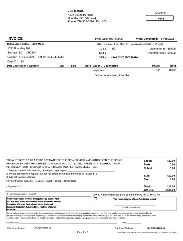 2021 Nissan Leaf SV - Photo #17