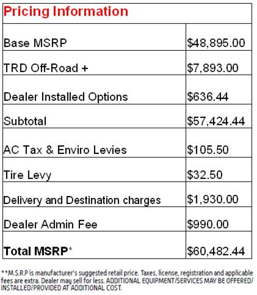 2026 Toyota Tacoma TRD Offroad + Photo1