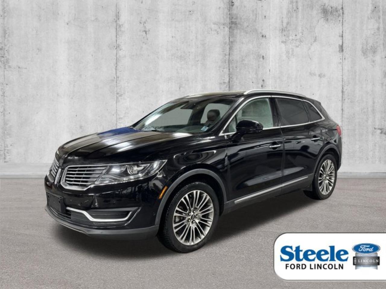 New Price!Black Velvet2016 Lincoln MKX ReserveAWD 6-Speed Automatic with Select-Shift 3.7L V6 Ti-VCTVALUE MARKET PRICING!!, AWD.Certified.Certification Program Details: Vehicle is sold As-Is. No warranty expressed or implied. As-Is vehicles do not qualify for financing and are priced at auction values!! Last chance before auction!!!Awards:* IIHS Canada Top Safety Pick+ALL CREDIT APPLICATIONS ACCEPTED! ESTABLISH OR REBUILD YOUR CREDIT HERE. APPLY AT https://steeleadvantagefinancing.com/6198 We know that you have high expectations in your car search in Halifax. So if youre in the market for a pre-owned vehicle that undergoes our exclusive inspection protocol, stop by Steele Ford Lincoln. Were confident we have the right vehicle for you. Here at Steele Ford Lincoln, we enjoy the challenge of meeting and exceeding customer expectations in all things automotive.