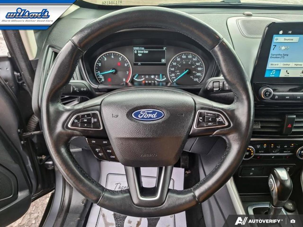 2018 Ford EcoSport Titanium 4WD | Leather Trim | Sunroof | Heated Seats | Remote Start | Bluetooth | Rear Cam and More! Photo