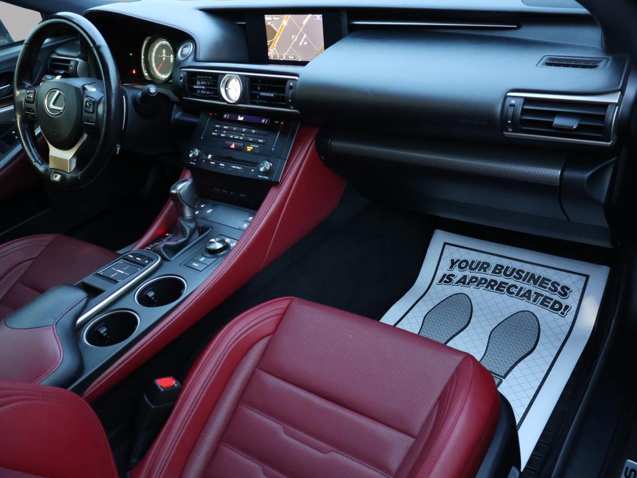 2017 Lexus RC 350 F-SPORT AWD CERTIFIED CAMERA NAV BLUETOOTH LEATHER COOL/HEAT SEAT/STEERING SUNROOF CRUISE ALLOYS Photo