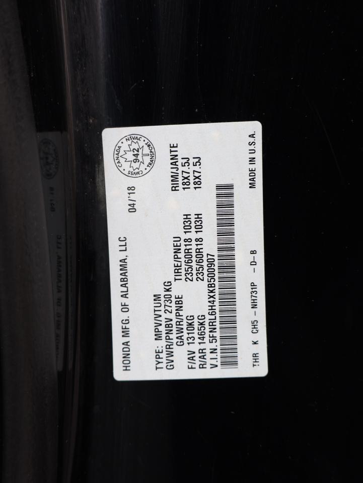 2019 Honda Odyssey EX CERTIFIED *ACCIDENT FREE* CAMERA BLUETOOTH SUNROOF HEATED SEATS CRUISE ALLOYS Photo