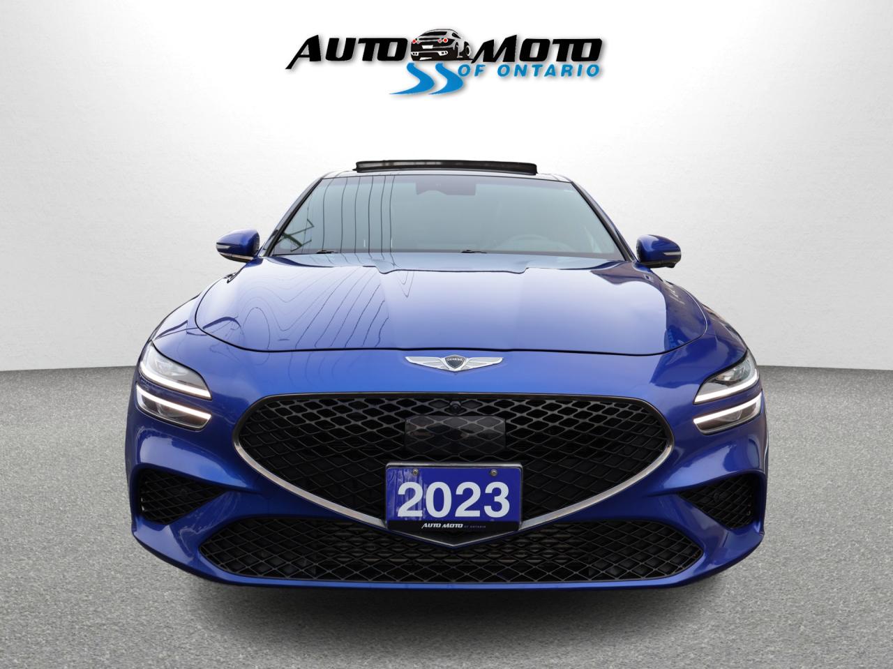 2023 Genesis G70 3.3T SPORT AWD CERTIFIED *1 OWNER* CAMERA NAV BLUETOOTH LEATHER COOL/HEAT SEAT/STEERING SUNROOF CRUISE ALLOYS Photo