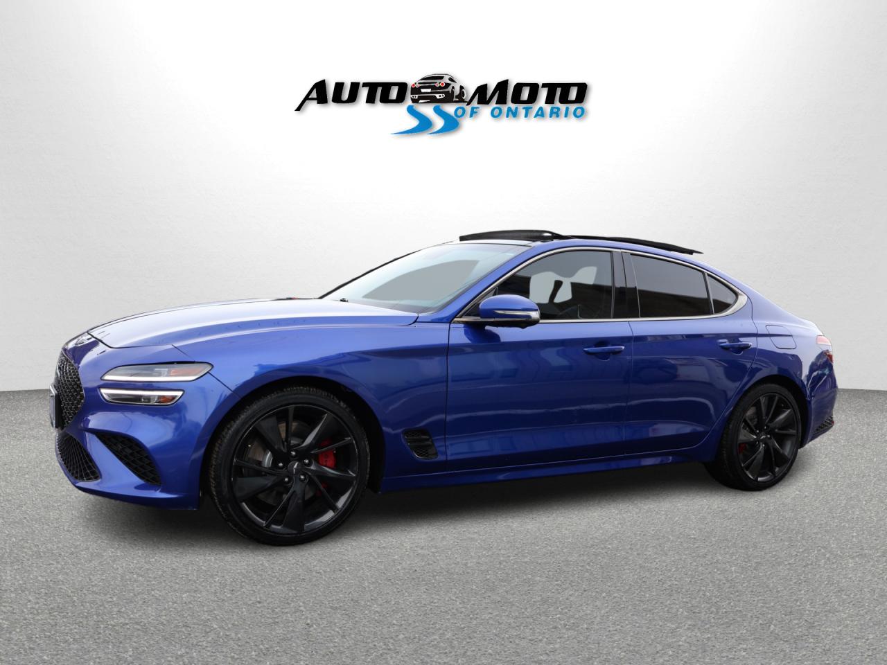 2023 Genesis G70 3.3T SPORT AWD CERTIFIED *1 OWNER* CAMERA NAV BLUETOOTH LEATHER COOL/HEAT SEAT/STEERING SUNROOF CRUISE ALLOYS Photo