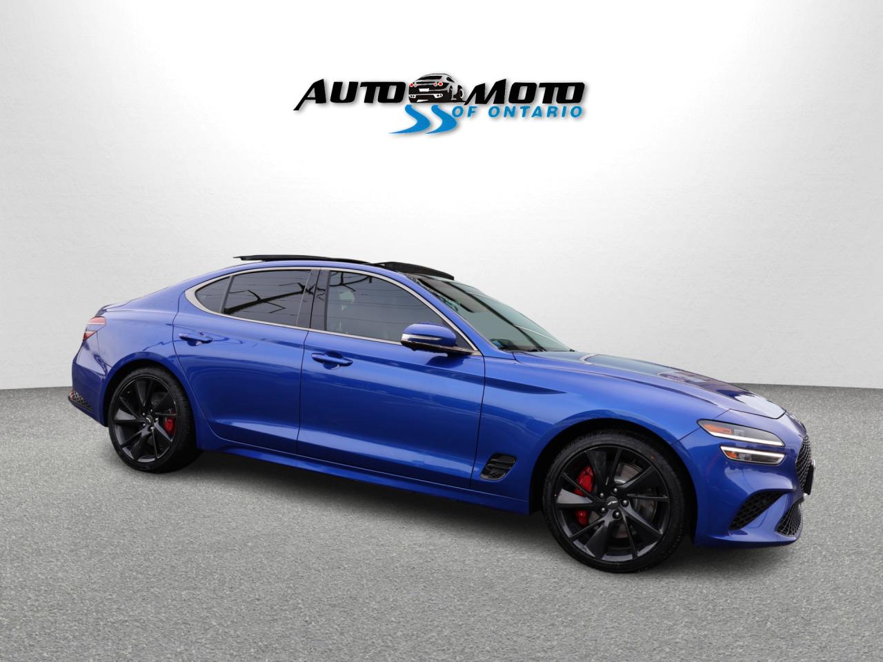 2023 Genesis G70 3.3T SPORT AWD CERTIFIED *1 OWNER* CAMERA NAV BLUETOOTH LEATHER COOL/HEAT SEAT/STEERING SUNROOF CRUISE ALLOYS Photo