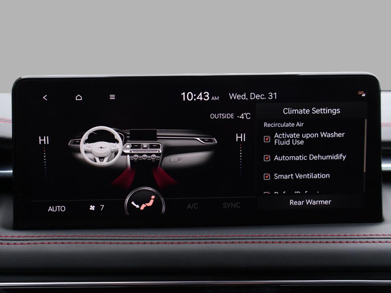 2023 Genesis G70 3.3T SPORT AWD CERTIFIED *1 OWNER* CAMERA NAV BLUETOOTH LEATHER COOL/HEAT SEAT/STEERING SUNROOF CRUISE ALLOYS Photo