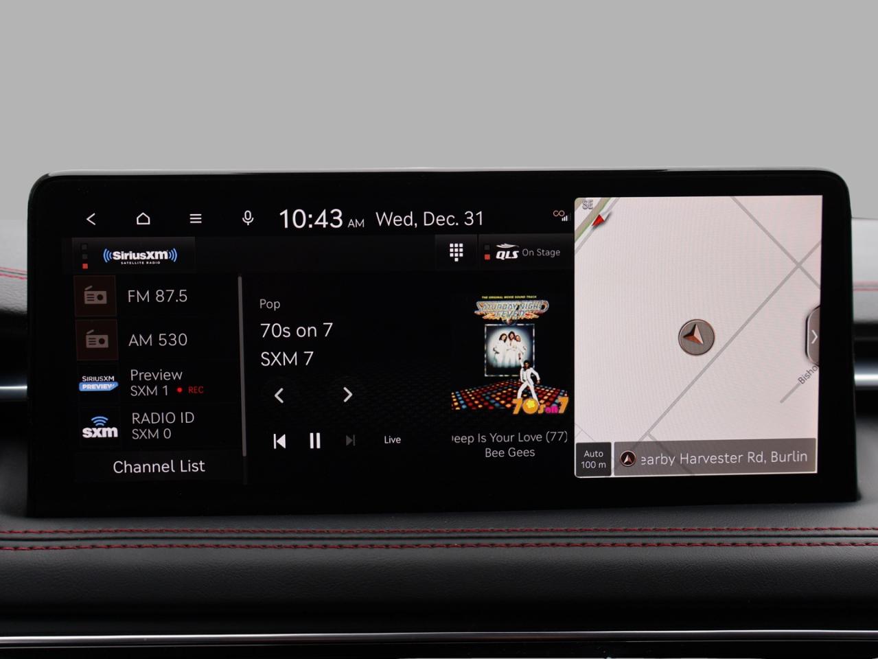 2023 Genesis G70 3.3T SPORT AWD CERTIFIED *1 OWNER* CAMERA NAV BLUETOOTH LEATHER COOL/HEAT SEAT/STEERING SUNROOF CRUISE ALLOYS Photo