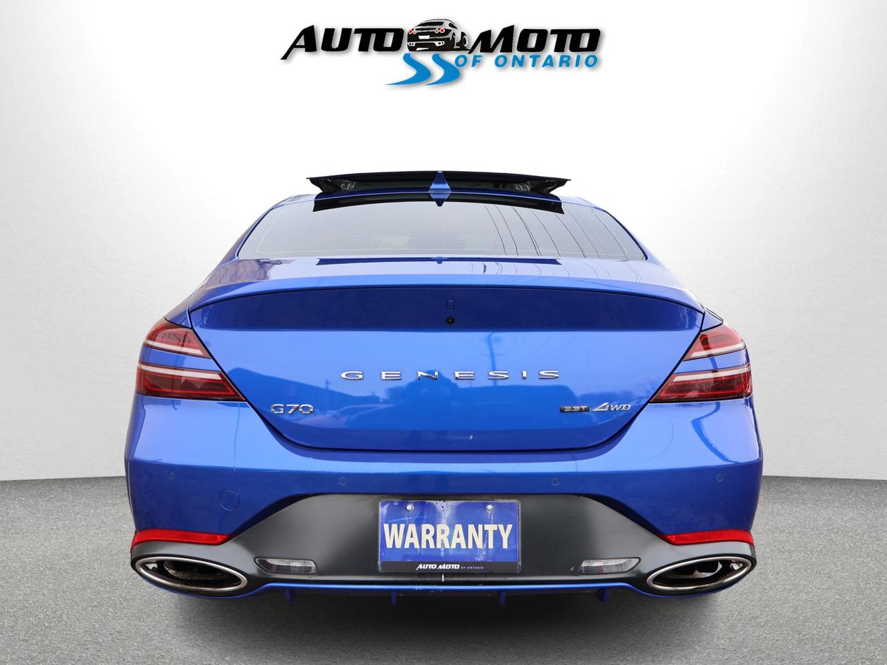 2023 Genesis G70 3.3T SPORT AWD CERTIFIED *1 OWNER* CAMERA NAV BLUETOOTH LEATHER COOL/HEAT SEAT/STEERING SUNROOF CRUISE ALLOYS Photo