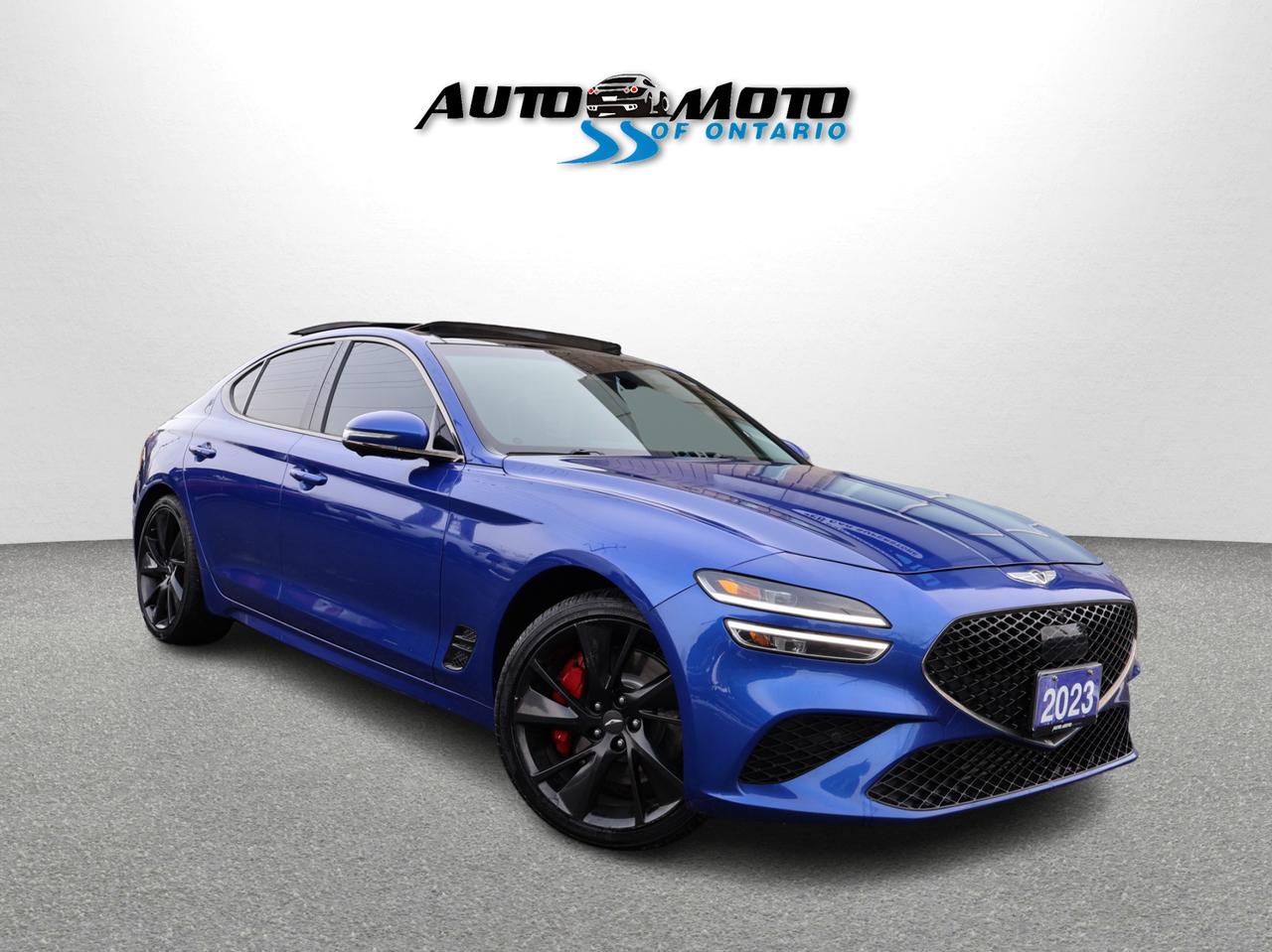 2023 Genesis G70 3.3T SPORT AWD CERTIFIED *1 OWNER* CAMERA NAV BLUETOOTH LEATHER COOL/HEAT SEAT/STEERING SUNROOF CRUISE ALLOYS Photo0