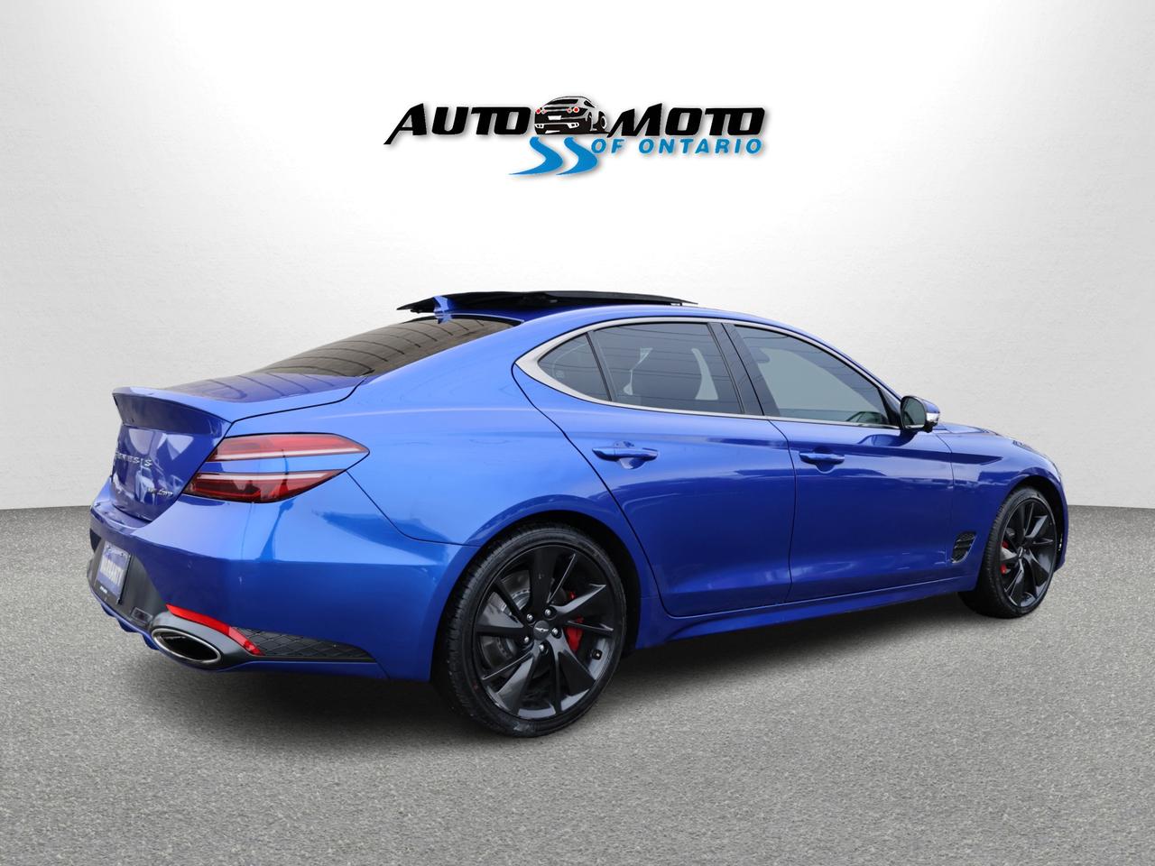 2023 Genesis G70 3.3T SPORT AWD CERTIFIED *1 OWNER* CAMERA NAV BLUETOOTH LEATHER COOL/HEAT SEAT/STEERING SUNROOF CRUISE ALLOYS Photo