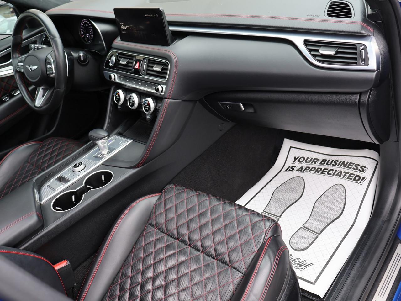 2023 Genesis G70 3.3T SPORT AWD CERTIFIED *1 OWNER* CAMERA NAV BLUETOOTH LEATHER COOL/HEAT SEAT/STEERING SUNROOF CRUISE ALLOYS Photo