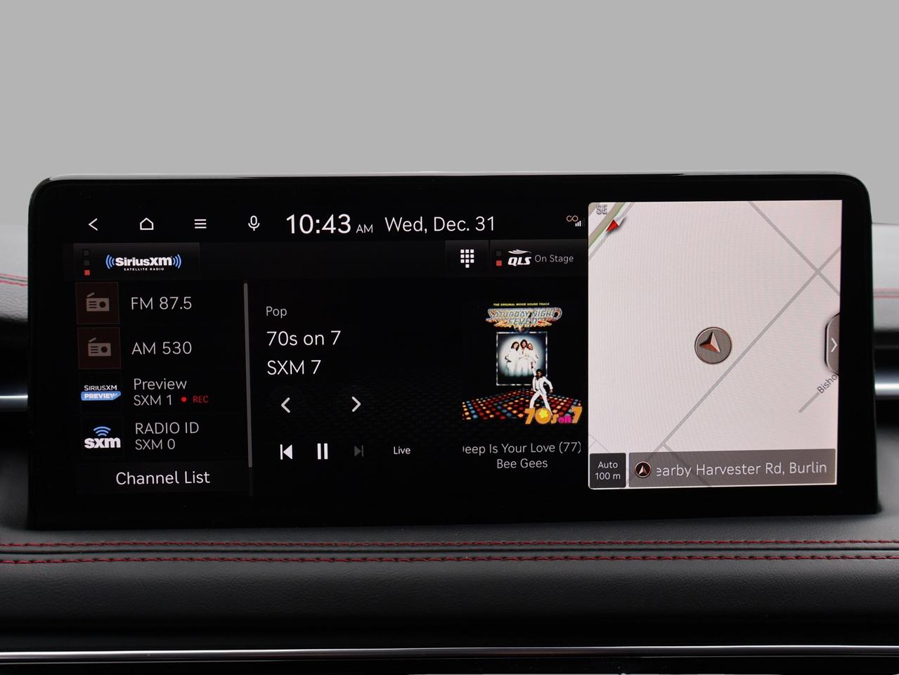 2023 Genesis G70 3.3T SPORT AWD CERTIFIED *1 OWNER* CAMERA NAV BLUETOOTH LEATHER COOL/HEAT SEAT/STEERING SUNROOF CRUISE ALLOYS Photo