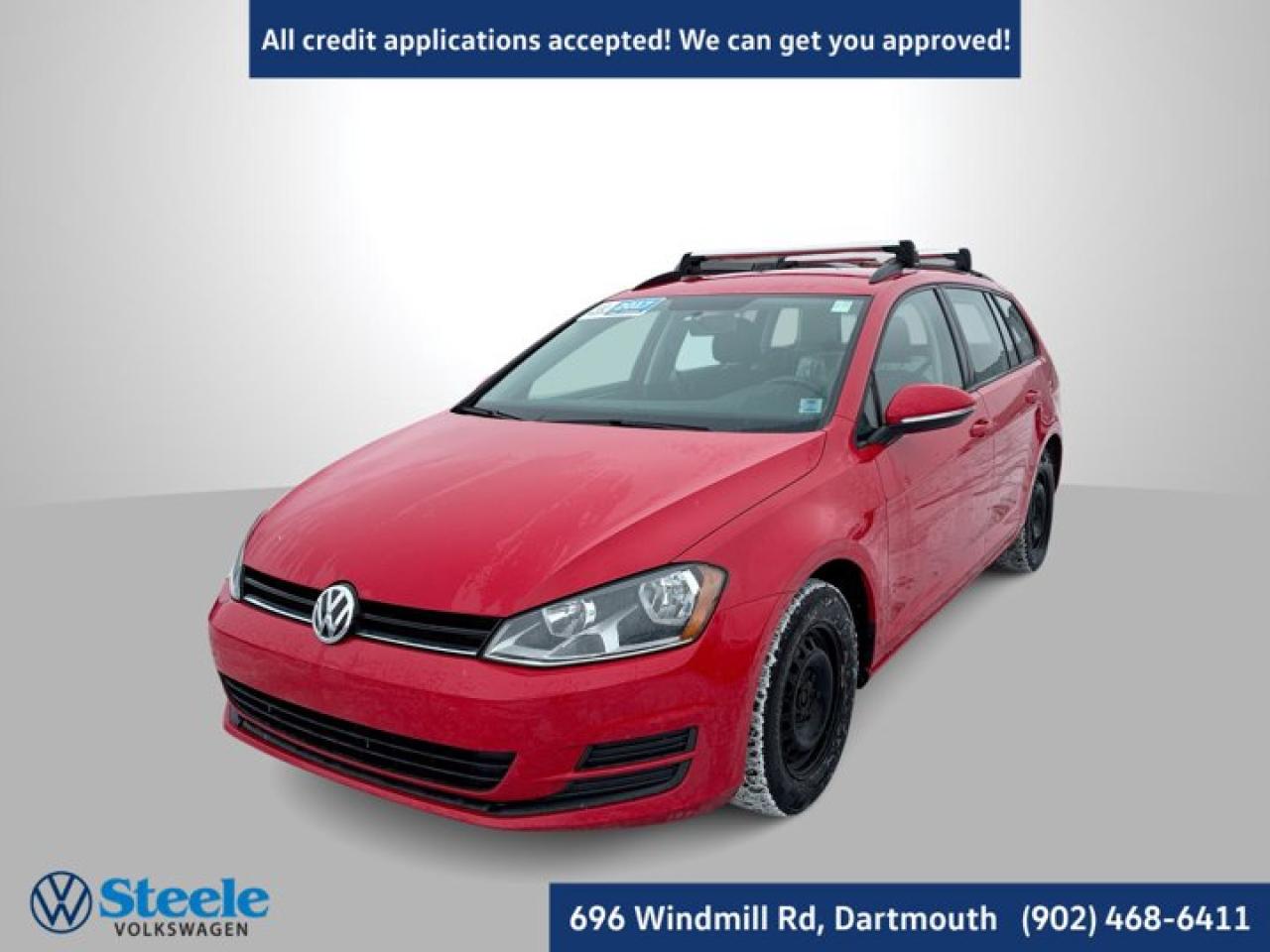 Recent Arrival!2017 Volkswagen Golf SportWagen 4D Wagon Red FWD 5-Speed Manual 1.8L I4 Turbocharged DOHC 16V SULEV II 170hpAt Steele Volkswagen, we have financing options available for all credit situations!.This 2017 Volkswagen Golf SportWagen will not last long!! Call Now to reserve your Test Drive appointment!! 1-902-468-6411 or chat with us online at www.steelevw.ca.