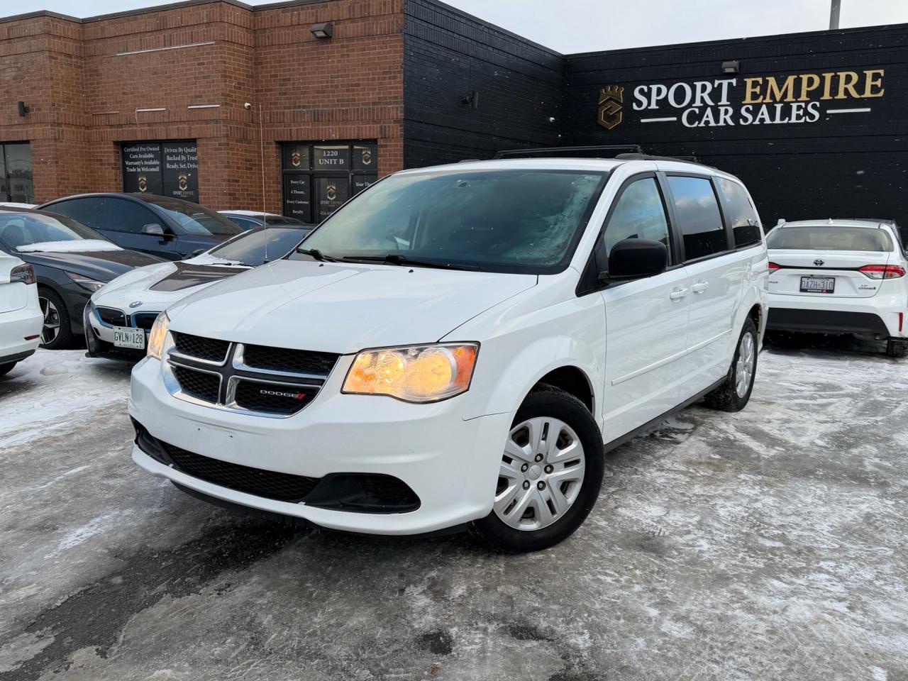 *NO ACCIDENTS* *HEATED SEATS* *BLUETOOTH* | Next day delivery available | Carproof Verified Clean Title Year: 2017 Make: Dodge Model: Grand Caravan Kms: 136,956 Price: $11,880+HST Sport empire cars Dont miss your chance of getting into this gorgeous Van. Up for sale is the eye catching 2017 Dodge Grand Caravan with only 136,956 kms!! For the low price of $11,880+HST and licensing. Professionally detailed ready to go!!! Perfect combination of reliability, comfort and luxury. Wont last long book an appointment for test drive today. ** In accordance with OMVIC regulations, please be advised that the vehicle being offered is not currently certified, e-tested. Certification is available for an additional fee starting from $799. Which includes a complimentary oil change along with a 36 point safety inspect Buy with Trust with an Ontario registered dealer.