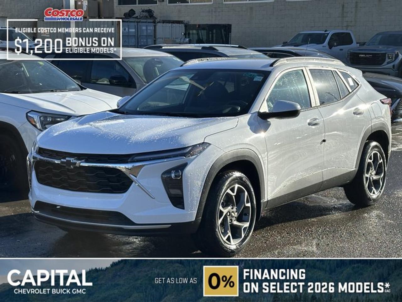 This Chevrolet Trax delivers a Turbocharged Gas 3-Cyl 1.2L/ engine powering this Automatic transmission. TRANSMISSION, 6-SPEED AUTOMATIC (STD), LT PREFERRED EQUIPMENT GROUP Includes Standard Equipment, LPO, FRONT AND REAR SPLASH GUARDS, CUSTOM MOULDED.* This Chevrolet Trax Features the Following Options *LPO, BLACK BOWTIE EMBLEMS, FRONT AND REAR, LPO, ALL-WEATHER FLOOR LINERS, FRONT AND REAR Jet Black., ENGINE, ECOTEC 1.2L TURBO DOHC DI WITH VARIABLE VALVE TIMING (VVT) (137 hp [102 kW] @ 5000 rpm, 162 lb-ft of torque [219 N-m] @ 2500 rpm) (STD), ENGINE BLOCK HEATER, Wireless Apple CarPlay/Wireless Android Auto, Wipers, front intermittent, variable speed, Wiper, rear, intermittent, Windows, power rear, express down, Window, power, front passenger with express down, Window, power, driver with express down.* Stop By Today *Come in for a quick visit at Capital Chevrolet Buick GMC Inc., 13103 Lake Fraser Drive SE, Calgary, AB T2J 3H5 to claim your Chevrolet Trax!