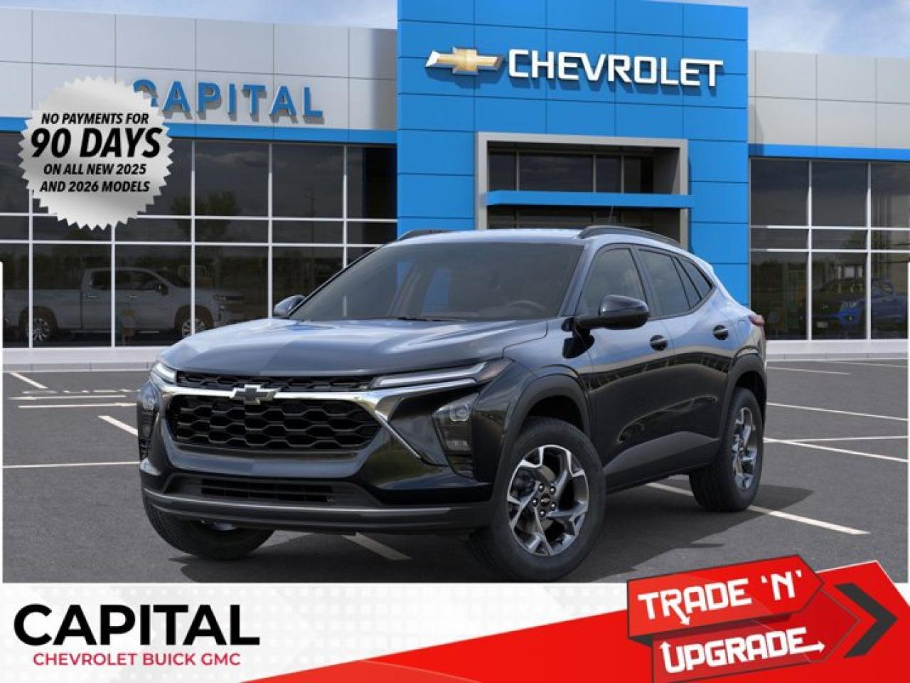 This Chevrolet Trax delivers a Turbocharged Gas 3-Cyl 1.2L/ engine powering this Automatic transmission. TRANSMISSION, 6-SPEED AUTOMATIC (STD), MOSAIC BLACK METALLIC, LT PREFERRED EQUIPMENT GROUP Includes Standard Equipment.*This Chevrolet Trax Comes Equipped with These Options *LPO, FRONT AND REAR SPLASH GUARDS, CUSTOM MOULDED, LPO, BLACK BOWTIE EMBLEMS, FRONT AND REAR, LPO, ALL-WEATHER FLOOR LINERS, FRONT AND REAR Jet Black., ENGINE, ECOTEC 1.2L TURBO DOHC DI WITH VARIABLE VALVE TIMING (VVT) (137 hp [102 kW] @ 5000 rpm, 162 lb-ft of torque [219 N-m] @ 2500 rpm) (STD), ENGINE BLOCK HEATER, Wireless Apple CarPlay/Wireless Android Auto, Wipers, front intermittent, variable speed, Wiper, rear, intermittent, Windows, power rear, express down, Window, power, front passenger with express down.* Stop By Today *For a must-own Chevrolet Trax come see us at Capital Chevrolet Buick GMC Inc., 13103 Lake Fraser Drive SE, Calgary, AB T2J 3H5. Just minutes away!