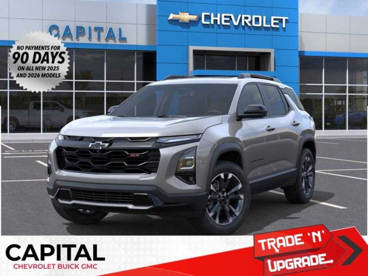 This Chevrolet Equinox boasts a Turbocharged Gas I4 1.5L/ engine powering this Automatic transmission. TRANSMISSION, 8-SPEED AUTOMATIC (STD), SUNROOF, POWER, DUAL GLASS, PANORAMIC, SLIDING with power sunshade, SAFETY AND TECHNOLOGY PACKAGE includes (DRZ) Rear Camera Mirror, (T3U) front fog lamps, (UKK) Rear Pedestrian Alert, (UV2) HD Surround Vision and (UVX) Traffic Sign Recognition..* This Chevrolet Equinox Features the Following Options *CONVENIENCE PACKAGE III includes (A7K) 8-way power front passenger seat adjuster, (KU1) ventilated driver seat (KU3) ventilated front passenger seat, (KA6) heated rear outboard seats, (AT9) 2-way power front passenger lumbar seat adjuster and (A45) memory settings , ENGINE, 1.5L TURBO DOHC 4-CYLINDER, SIDI, VVT (STD), ENGINE BLOCK HEATER, 3 YEARS SIRIUSXM, Wireless Phone Charging, for portable devices, Wireless Apple CarPlay/Wireless Android Auto, Wipers, front rain-sensing, intermittent, Windows, remote express-up/-down driver and express-down all passengers, Window, rear side, solar absorbing, privacy tinting, Wi-Fi Hotspot capable (Terms and limitations apply. See onstar.ca or dealer for details.).* Visit Us Today *Stop by Capital Chevrolet Buick GMC Inc. located at 13103 Lake Fraser Drive SE, Calgary, AB T2J 3H5 for a quick visit and a great vehicle!