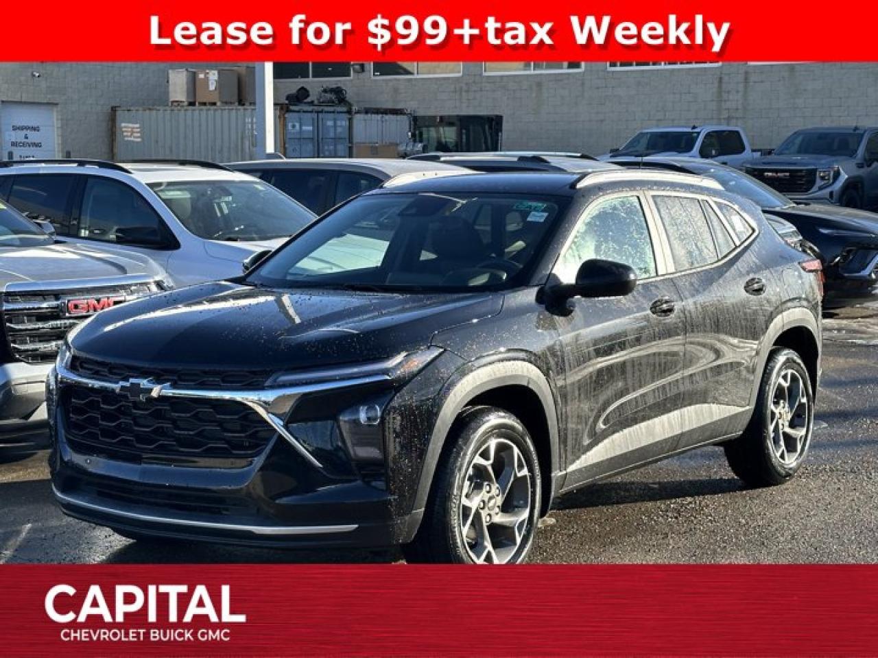 This Chevrolet Trax delivers a Turbocharged Gas 3-Cyl 1.2L/ engine powering this Automatic transmission. TRANSMISSION, 6-SPEED AUTOMATIC (STD), MOSAIC BLACK METALLIC, LT PREFERRED EQUIPMENT GROUP Includes Standard Equipment.* This Chevrolet Trax Features the Following Options *LPO, FRONT AND REAR SPLASH GUARDS, CUSTOM MOULDED, LPO, BLACK BOWTIE EMBLEMS, FRONT AND REAR, LPO, ALL-WEATHER FLOOR LINERS, FRONT AND REAR Jet Black., ENGINE, ECOTEC 1.2L TURBO DOHC DI WITH VARIABLE VALVE TIMING (VVT) (137 hp [102 kW] @ 5000 rpm, 162 lb-ft of torque [219 N-m] @ 2500 rpm) (STD), ENGINE BLOCK HEATER, Wireless Apple CarPlay/Wireless Android Auto, Wipers, front intermittent, variable speed, Wiper, rear, intermittent, Windows, power rear, express down, Window, power, front passenger with express down.* Visit Us Today *For a must-own Chevrolet Trax come see us at Capital Chevrolet Buick GMC Inc., 13103 Lake Fraser Drive SE, Calgary, AB T2J 3H5. Just minutes away!