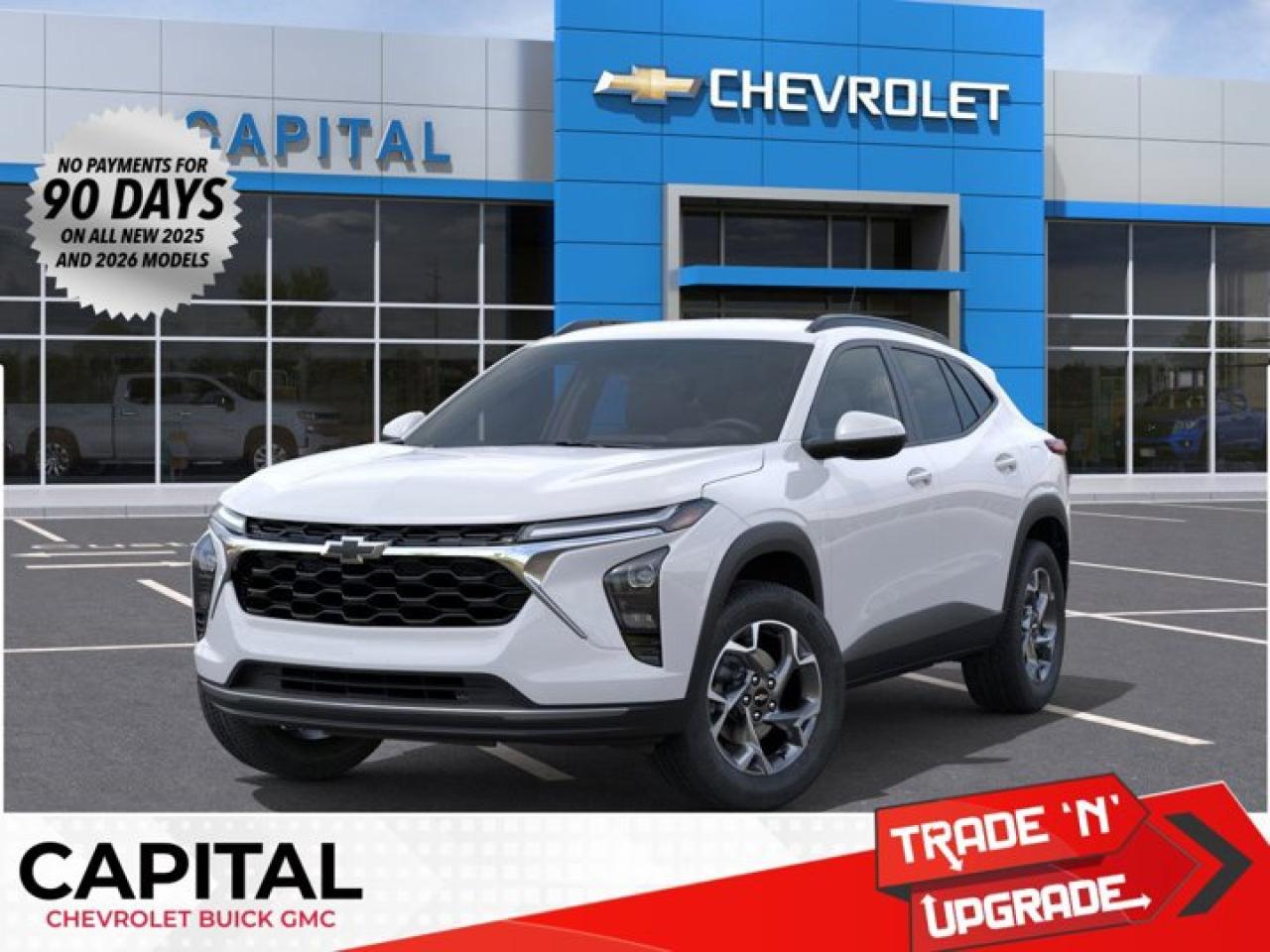 This Chevrolet Trax delivers a Turbocharged Gas 3-Cyl 1.2L/ engine powering this Automatic transmission. TRANSMISSION, 6-SPEED AUTOMATIC (STD), LT PREFERRED EQUIPMENT GROUP Includes Standard Equipment, LPO, FRONT AND REAR SPLASH GUARDS, CUSTOM MOULDED.* This Chevrolet Trax Features the Following Options *LPO, BLACK BOWTIE EMBLEMS, FRONT AND REAR, LPO, ALL-WEATHER FLOOR LINERS, FRONT AND REAR Jet Black., ENGINE, ECOTEC 1.2L TURBO DOHC DI WITH VARIABLE VALVE TIMING (VVT) (137 hp [102 kW] @ 5000 rpm, 162 lb-ft of torque [219 N-m] @ 2500 rpm) (STD), ENGINE BLOCK HEATER, Wireless Apple CarPlay/Wireless Android Auto, Wipers, front intermittent, variable speed, Wiper, rear, intermittent, Windows, power rear, express down, Window, power, front passenger with express down, Window, power, driver with express down.* Visit Us Today *Come in for a quick visit at Capital Chevrolet Buick GMC Inc., 13103 Lake Fraser Drive SE, Calgary, AB T2J 3H5 to claim your Chevrolet Trax!