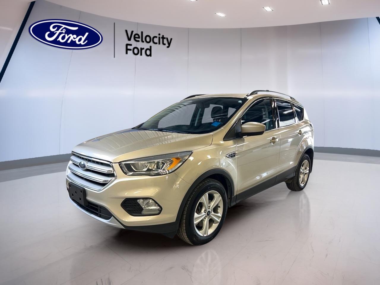 Discover the 2018 Ford Escape SEL 4WD, a versatile SUV designed for Canadian families and adventurers alike. Finished in classic white with a refined black interior, this Escape balances comfort and capability with 4WD confidence, a fuel-efficient 1.5-litre gas engine, and a host of premium features. With 140,033 km on the odometer, this well-maintained vehicle is ready for many more journeys ahead. Located in Moose Jaw and offered by Velocity Ford, this Escape SEL 4WD stands out for its practicality and modern amenities.

FEATURES OF THE Escape SEL 4WD  
»» Four-wheel drive for enhanced all-weather traction  
»» Power liftgate for easy cargo access  
»» Dual-zone climate control for personalized comfort  
»» Heated front seats for cold Canadian mornings  

ADVANCED SAFETY FEATURES  
»» Anti-lock braking system (ABS) for confident stops  
»» Stability control enhances handling and safety  
»» Multiple airbags including side and head protection  
»» Child safety locks for peace of mind  

PERFORMANCE AND EFFICIENCY  
»» 1.5-litre gas engine balances power and economy  
»» Six-speed automatic transmission for smooth driving  
»» Limited slip differential for improved traction  
»» Performance tires for responsive handling  

COMFORT AND CONVENIENCE  
»» Power steering for effortless maneuvering  
»» Adjustable steering wheel for tailored driving position  
»» Dual-zone automatic climate control for comfort  
»» Drivers seat lumbar support for long trips  

TECHNOLOGY AND CONNECTIVITY  
»» Bluetooth integration for hands-free calls and music  
»» WiFi hotspot capability for on-the-go connectivity  
»» Satellite radio for a wide range of entertainment  
»» Steering wheel audio controls for easy access  

CARGO SPACE  
»» Power liftgate simplifies loading and unloading  
»» Rear trunk access for versatile storage  
»» Split-folding rear seats expand cargo area  
»» Ample room for luggage or groceries  

WHAT OTHER OWNERS LIKE  
»» Confident handling in all weather conditions  
»» Comfortable ride and supportive seating  
»» User-friendly technology and connectivity features  
»» Practical cargo space for everyday needs  

This 2018 Ford Escape SEL 4WDs VIN is: 1FMCU9HD2JUB88300 .