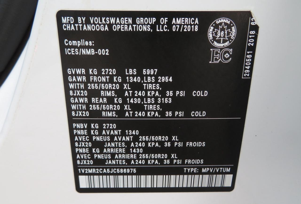 2018 Volkswagen Atlas Highline 3.6 FSI 4MOTION Photo