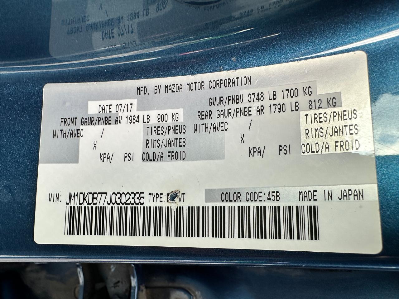 2018 Mazda CX-3 GX ManualTrans FWD Bluetooth CD Player Backup Cam Photo