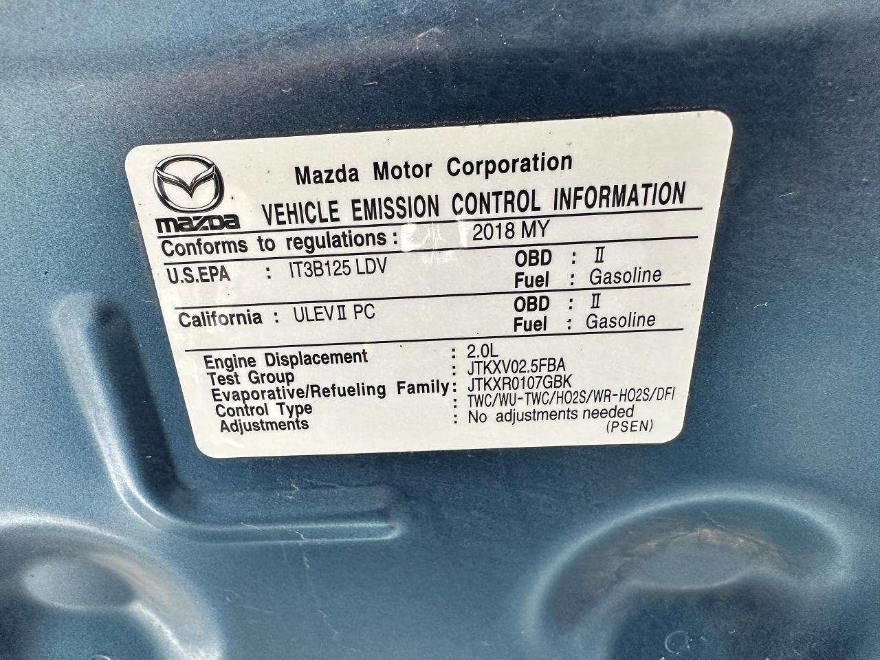 2018 Mazda CX-3 GX ManualTrans FWD Bluetooth CD Player Backup Cam Photo