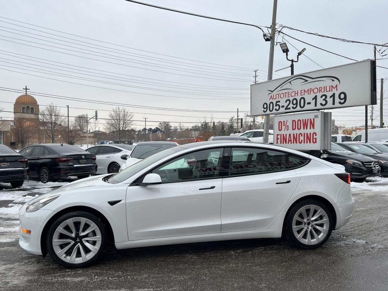 2022 Tesla Model 3 SR PLUS Pearl White   LFP BATTERY   Pano Roof   Le Photo