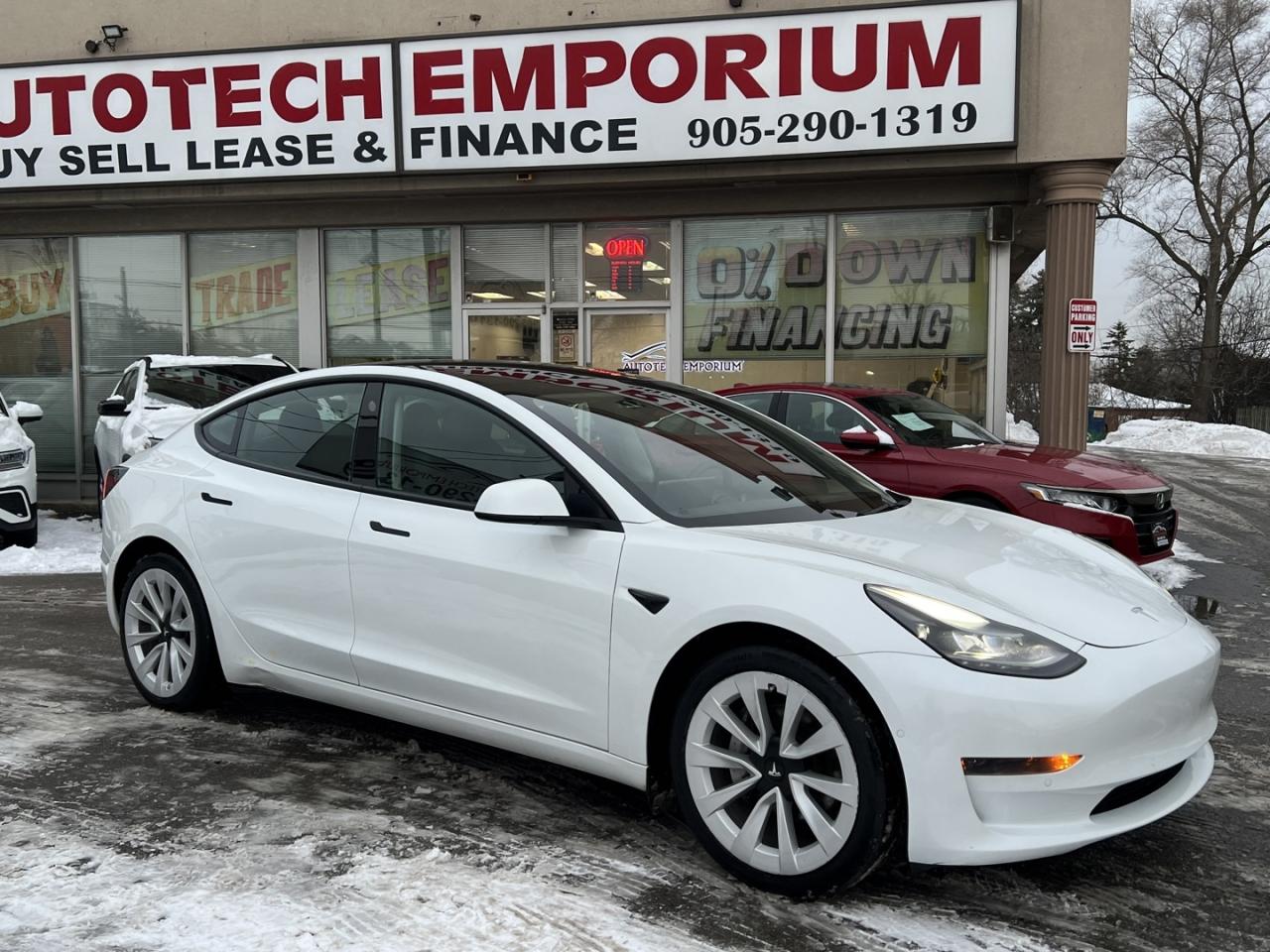2022 Tesla Model 3 SR PLUS Pearl White   LFP BATTERY   Pano Roof   Le Photo3
