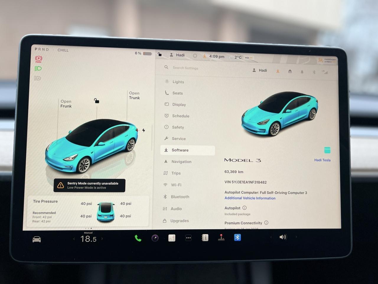 2022 Tesla Model 3 SR PLUS Pearl White   LFP BATTERY   Pano Roof   Le Photo