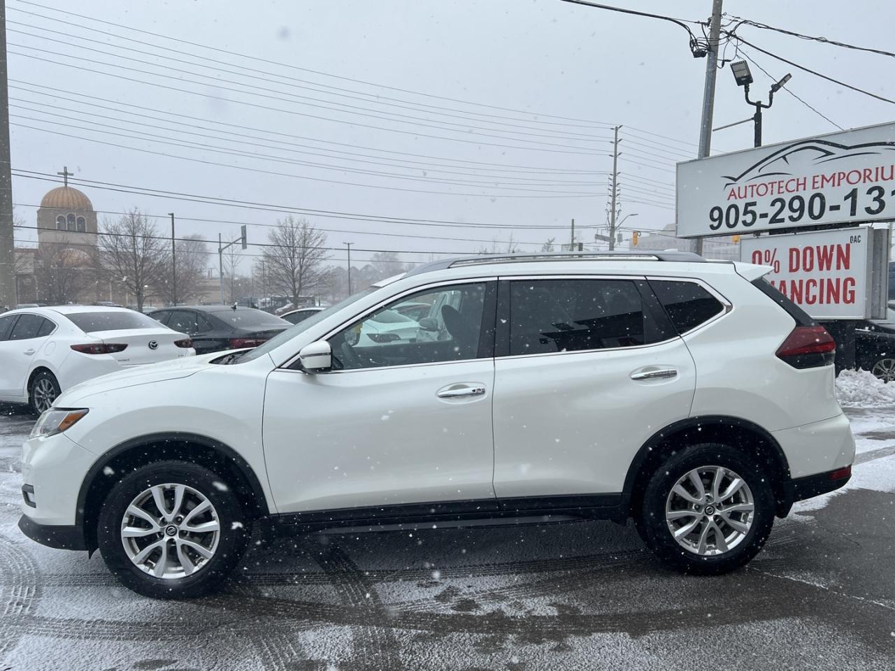 2020 Nissan Rogue SV AWD Pearl White   Pano Roof   Htd Seats   Blind Photo