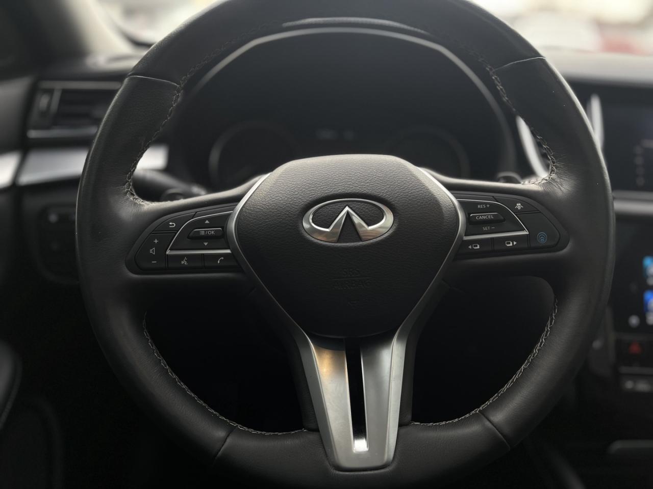 2021 Infiniti QX50 LUXE AWD Pearl white Leather   PRO PILOT   Htd Sea Photo