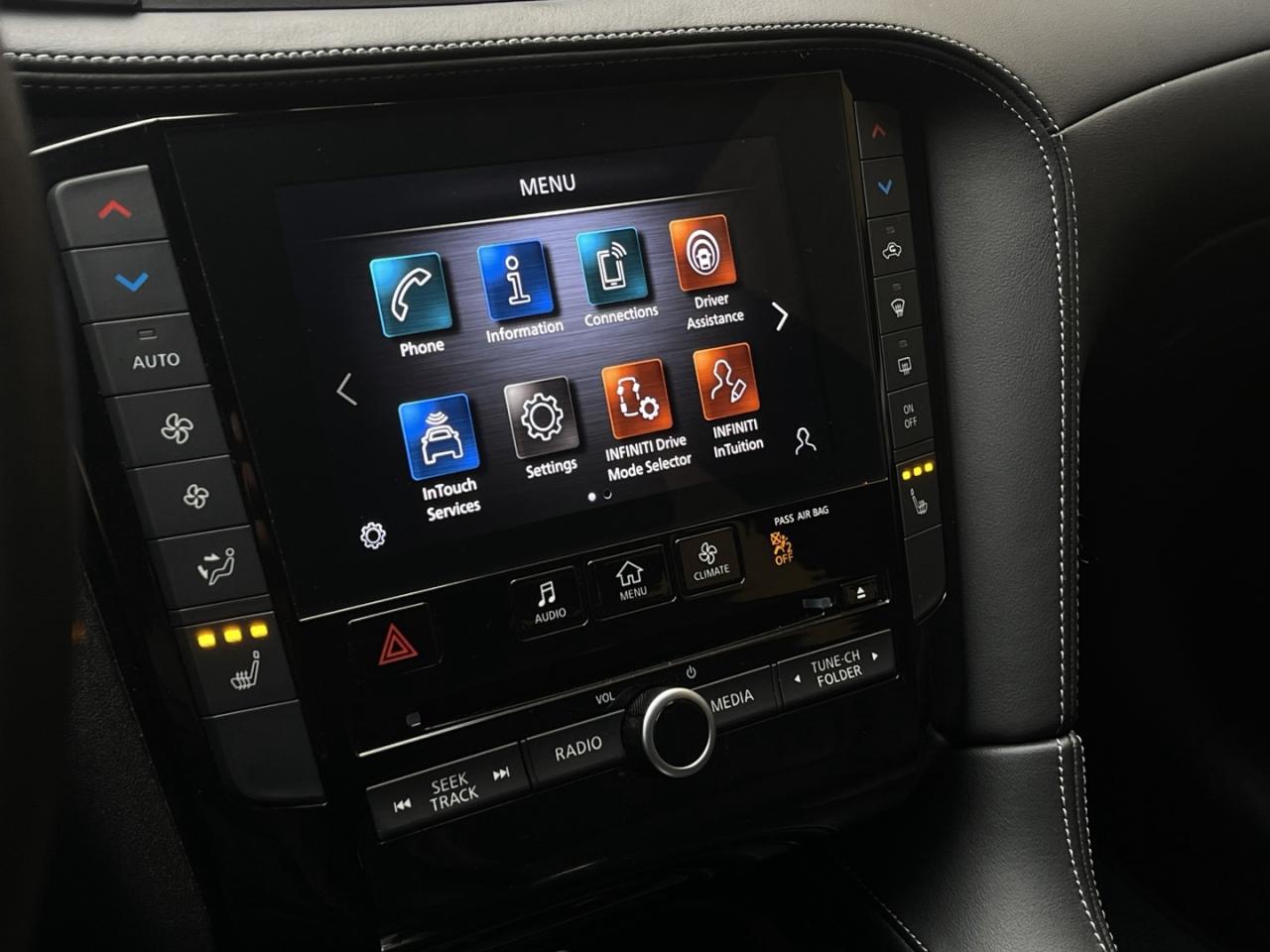 2021 Infiniti QX50 LUXE AWD Pearl white Leather   PRO PILOT   Htd Sea Photo