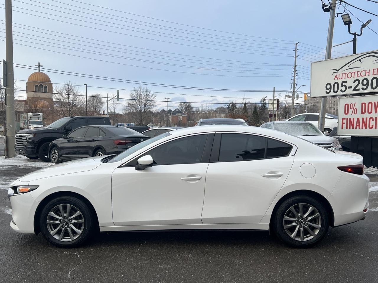 2023 Mazda MAZDA3 GS Pearl White Blind Spot   Dual Climate   Push St Photo